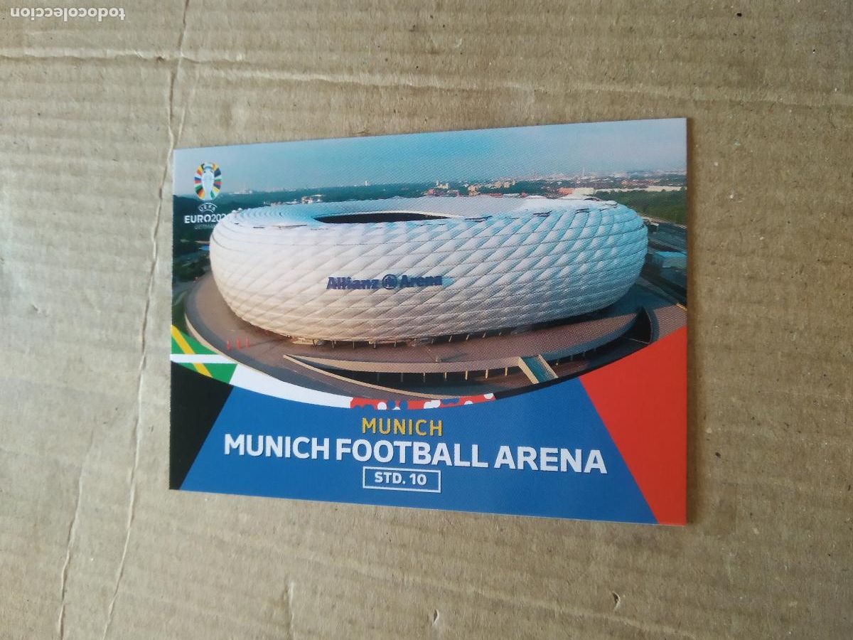 Cromos de F&uacute;tbol: 10 MUNICH FOOTBALL ARENA ESTADIO CROMO FUTBOL EURO 2024 EUROCOPA FLASH EDITION