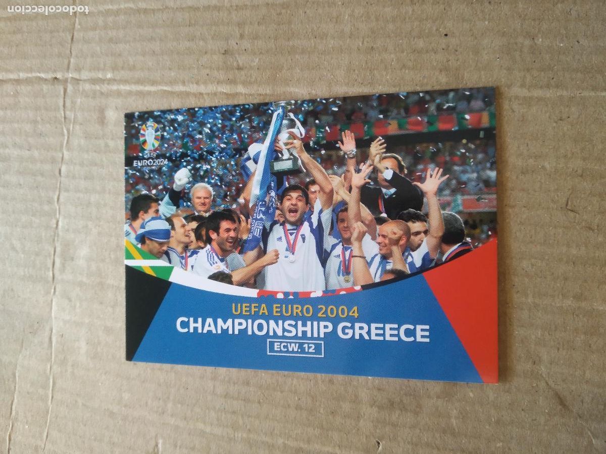 Cromos de F&uacute;tbol: 12 EURO 2004 CAMPEON GRECIA CROMO FUTBOL EURO 2024 EUROCOPA FLASH EDITION