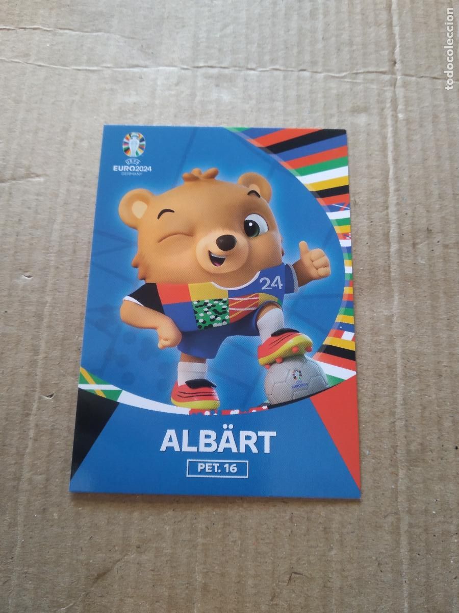 Cromos de F&uacute;tbol: 16 ALBART MASCOTA CROMO FUTBOL EURO 2024 EUROCOPA FLASH EDITION