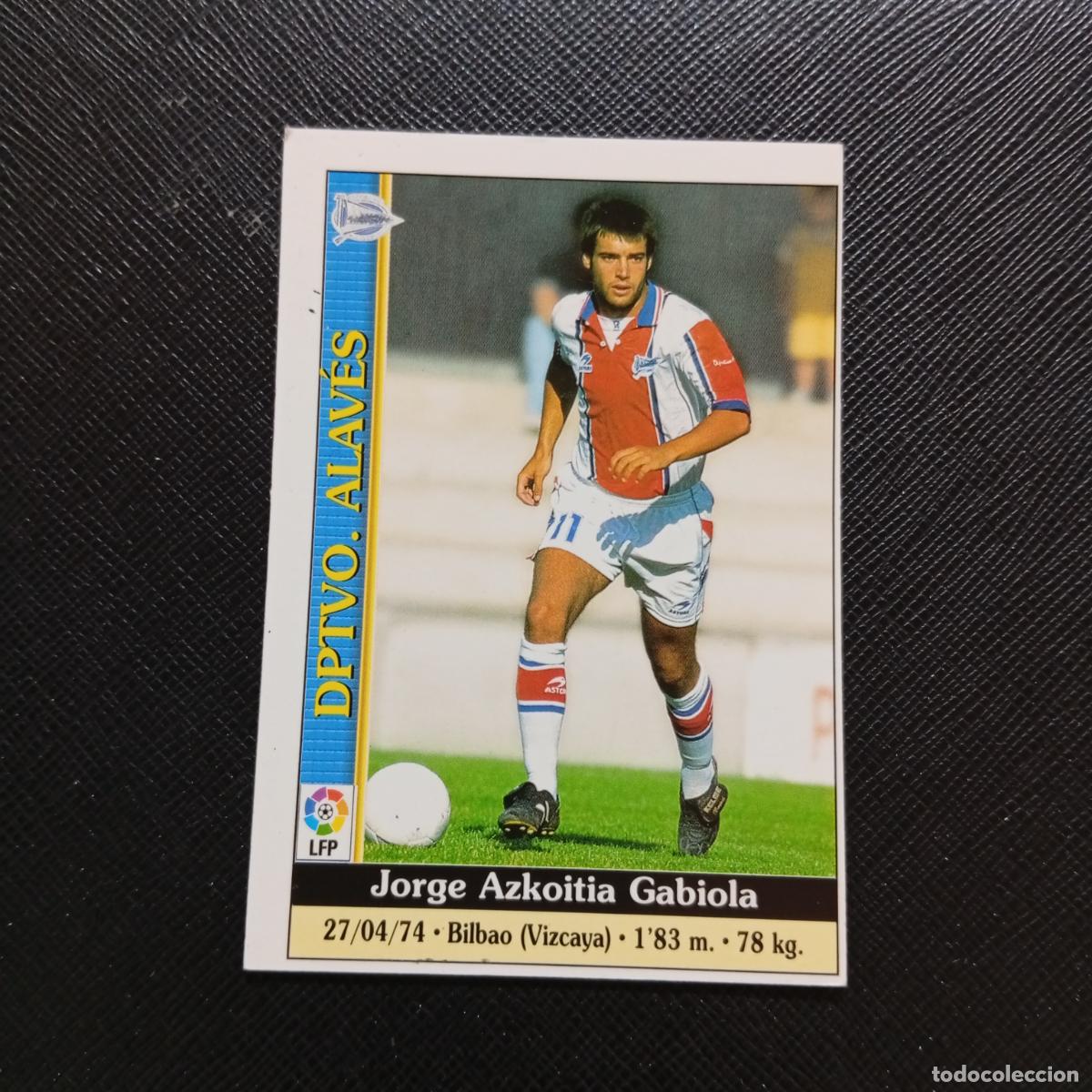 Figurine di Calcio: 277 AZKOITIA ALAVES MUNDICROMO 1999 2000 CROMO LIGA 99 00 FUTBOL - A34 PG271