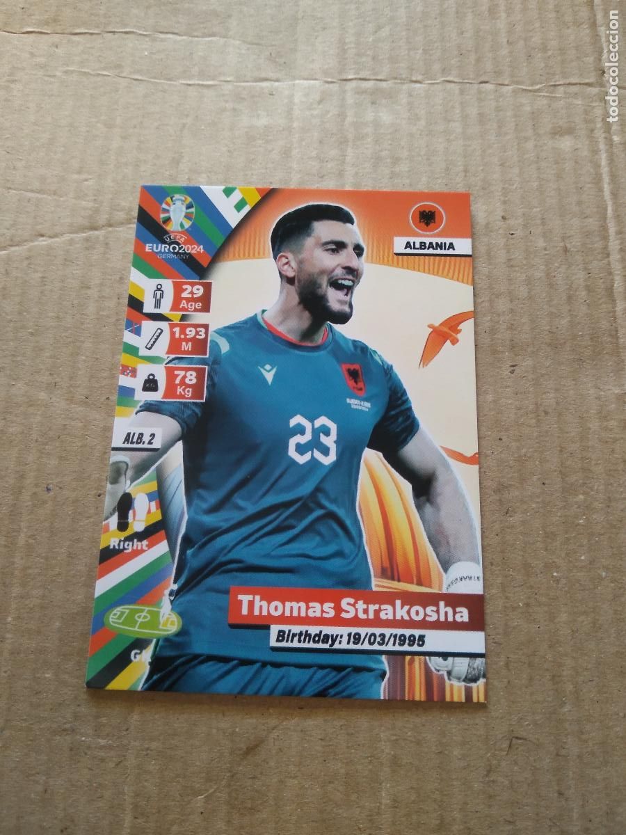 Cromos de F&uacute;tbol: ALB 2 THOMAS STRAKOSHA ALBANIA CROMO FUTBOL EURO 2024 EUROCOPA FLASH EDITION