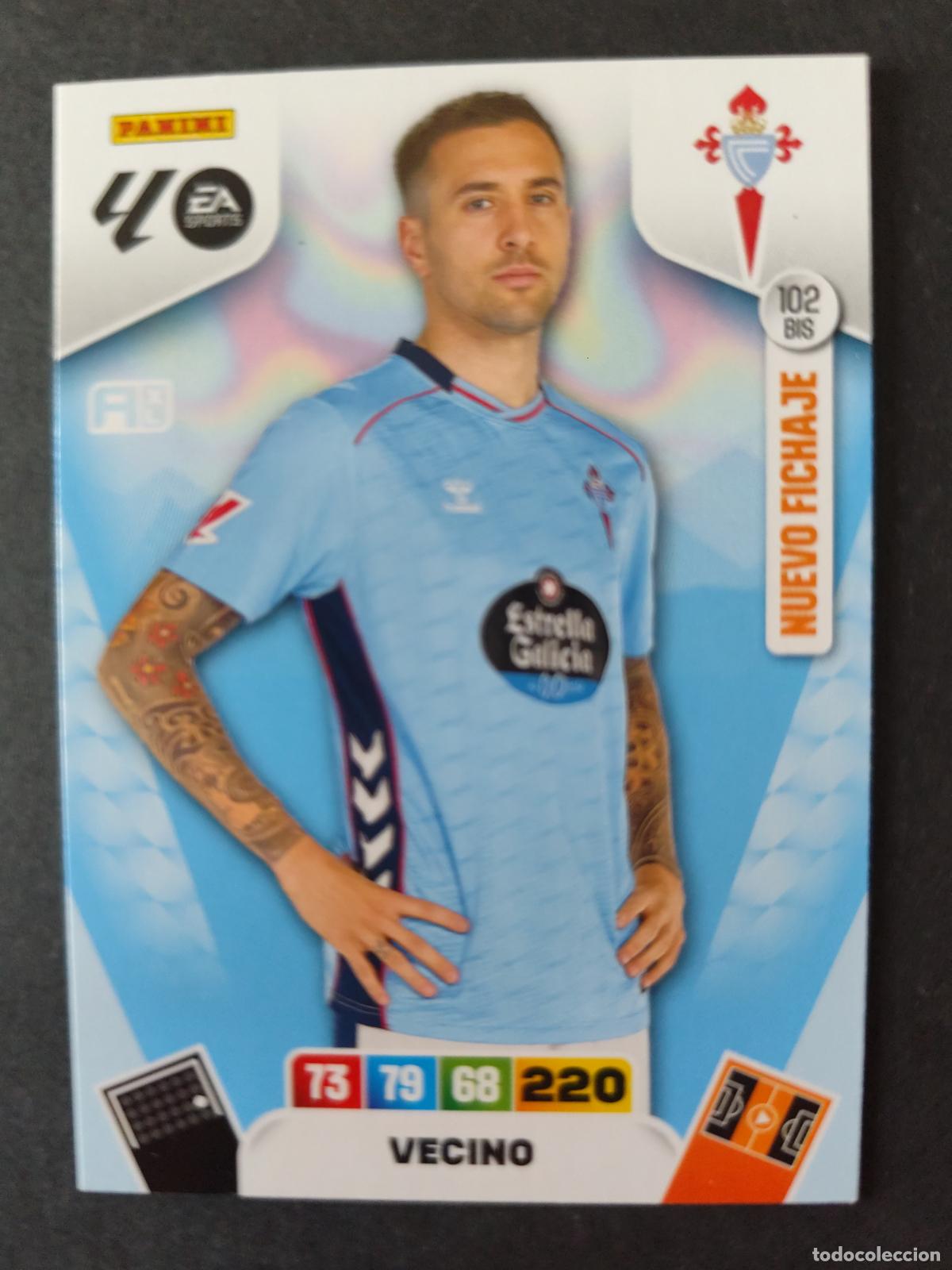 Cromos de F&uacute;tbol: 102 BIS VECINO CELTA VIGO NUEVO FICHAJE ACTUALIZACI&Oacute;N ADRENALYN 2025 2026 25 26 PEDIDO M&Iacute;NIMO 2&euro;