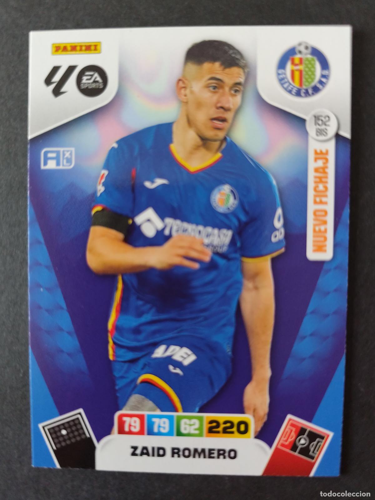Cromos de F&uacute;tbol: 152 BIS ZAID ROMERO GETAFE NUEVO FICHAJE ACTUALIZACI&Oacute;N ADRENALYN 2025 2026 25 26 PEDIDO M&Iacute;NIMO 2&euro;