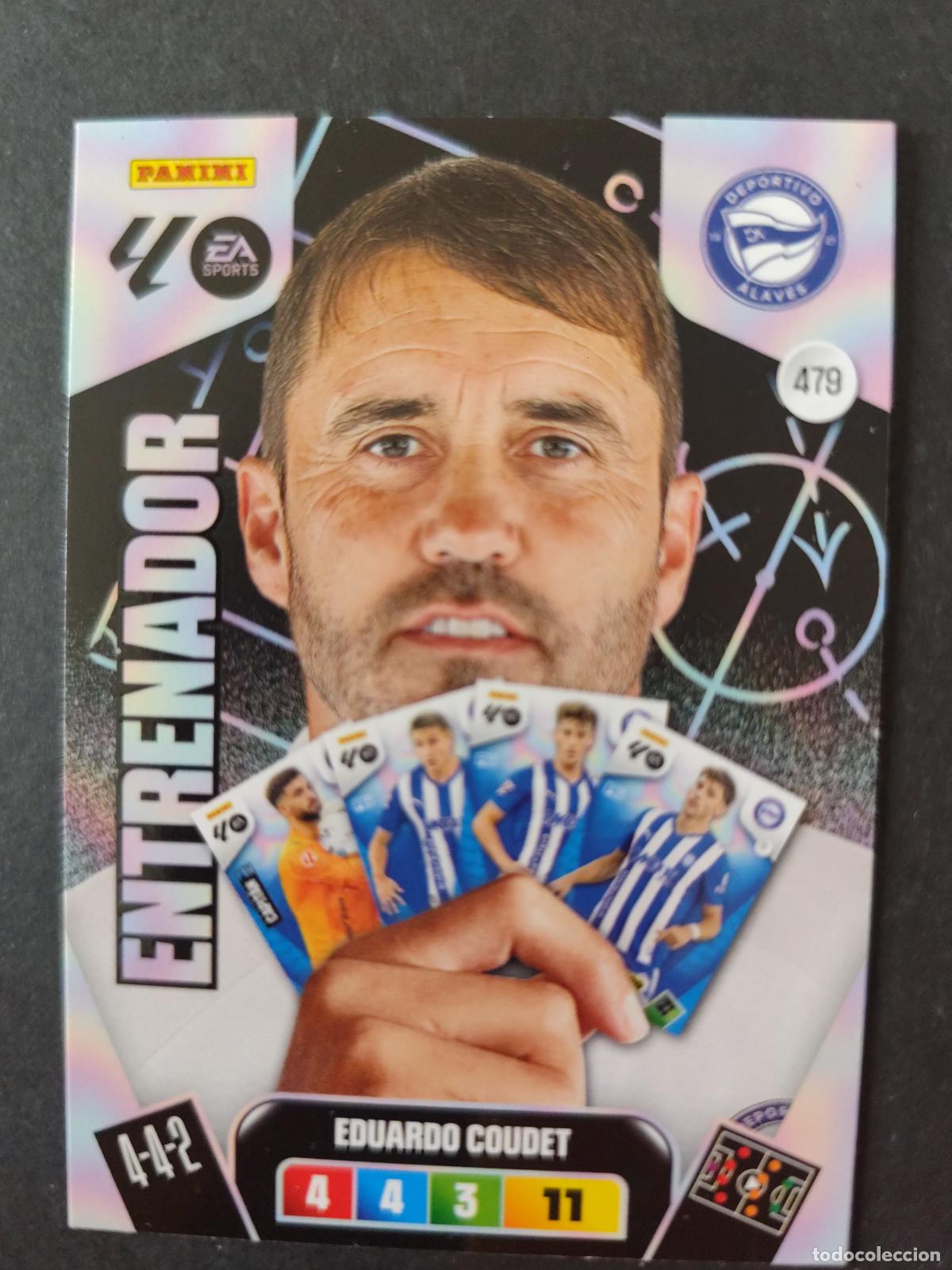 Cromos de F&uacute;tbol: 479 EDUARDO COUDET ALAV&Eacute;S ENTRENADOR ADRENALYN 2025 2026 25 26 PEDIDO M&Iacute;NIMO 2&euro;