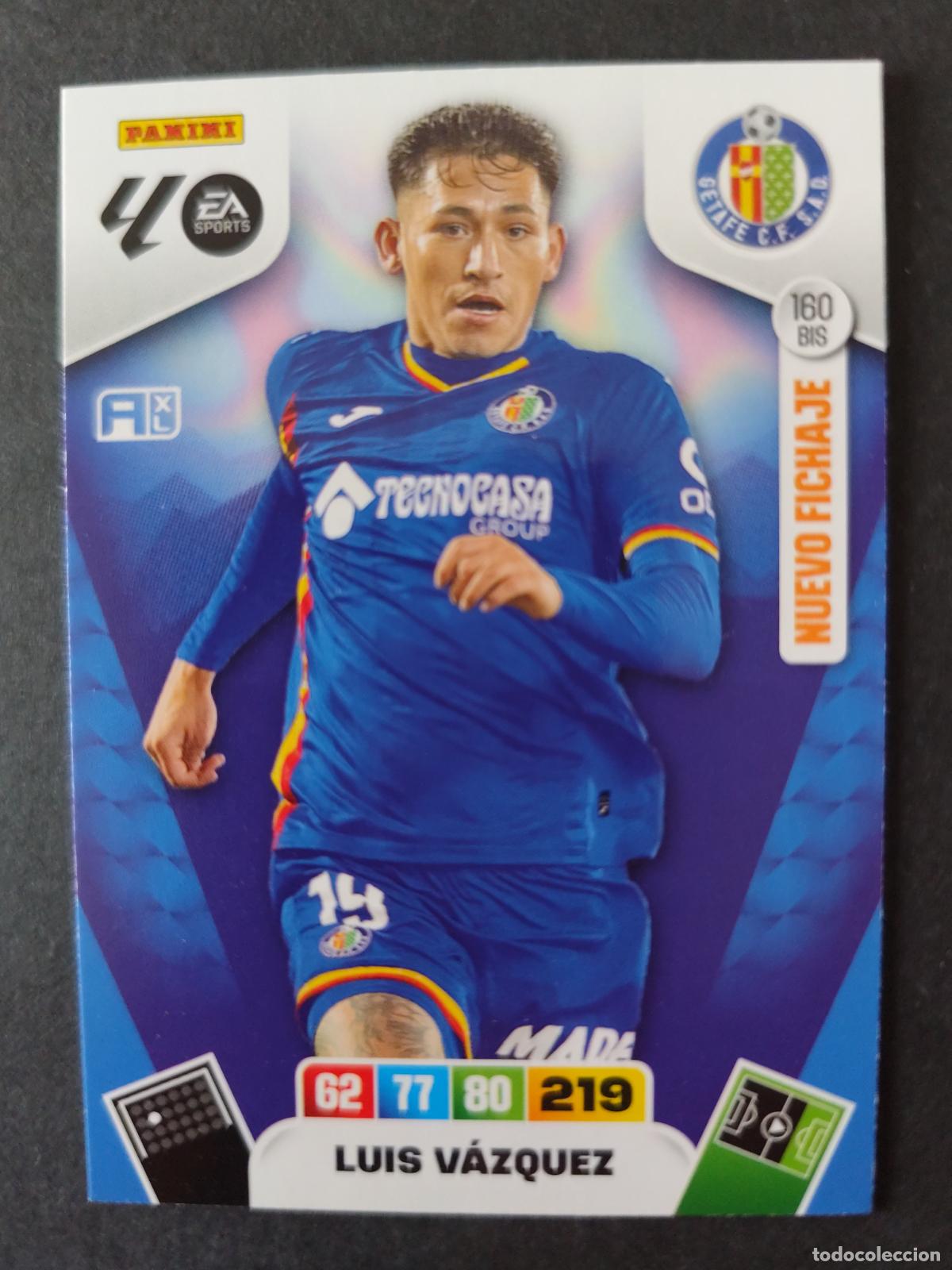 Cromos de F&uacute;tbol: 160 BIS LUIS V&Aacute;ZQUEZ GETAFE NUEVO FICHAJE ACTUALIZACI&Oacute;N ADRENALYN 2025 2026 25 26 PEDIDO M&Iacute;NIMO 2&euro;