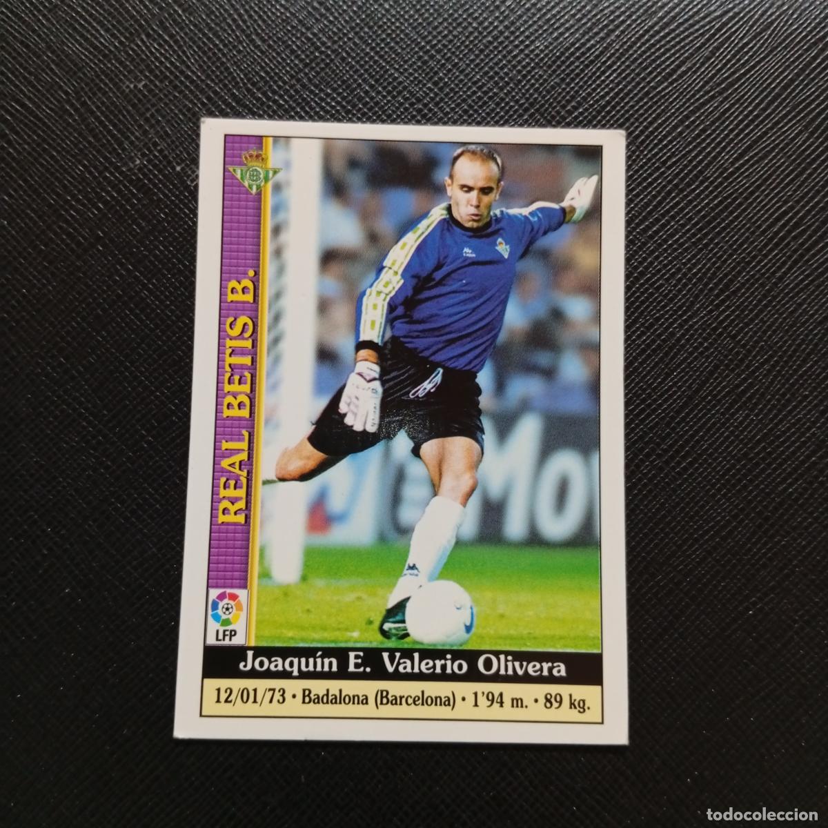 Cromos de F&uacute;tbol: 184 VALERIO REAL BETIS MUNDICROMO 1999 2000 CROMO LIGA 99 00 FUTBOL - A34 PG307