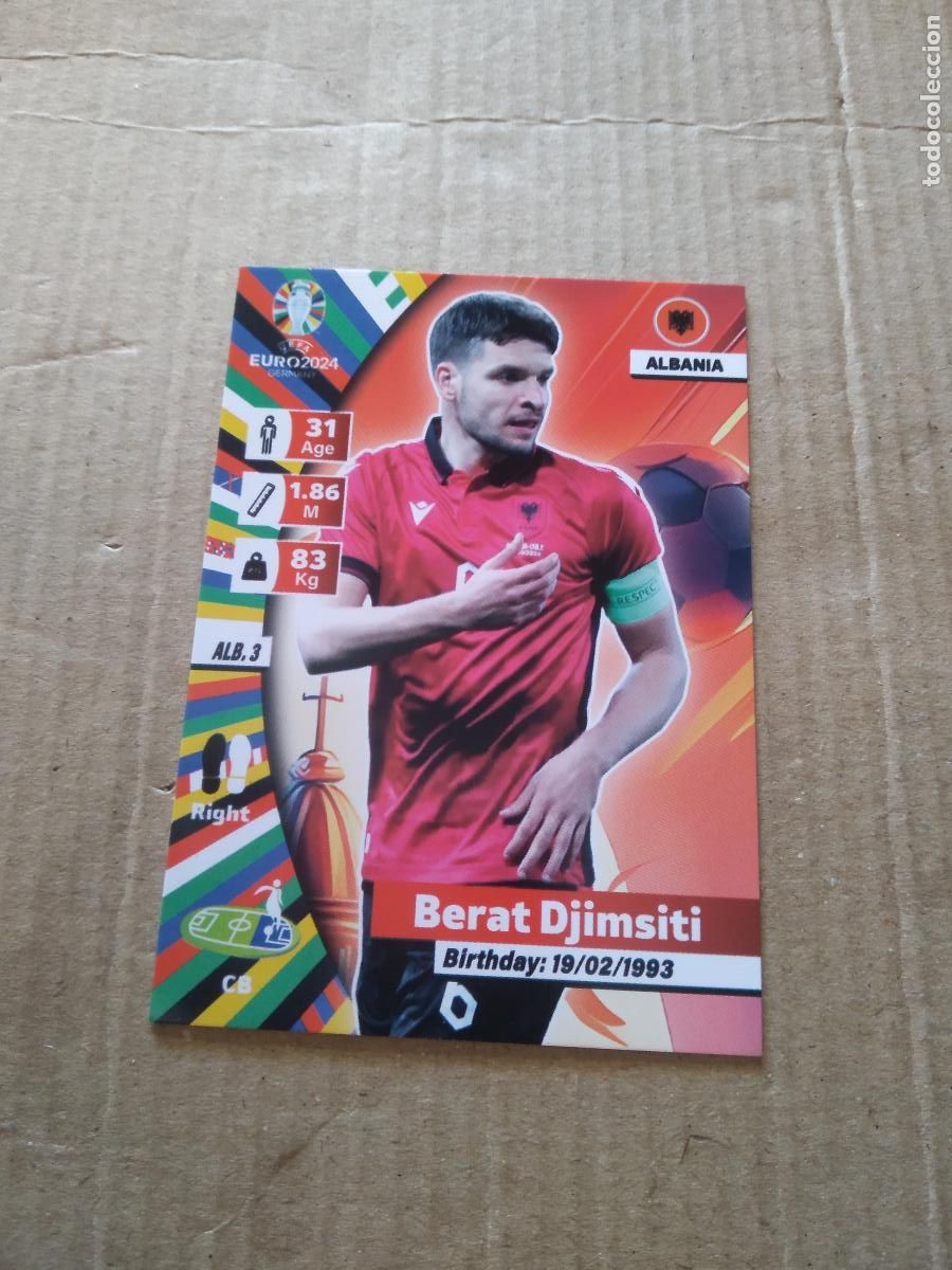 Cromos de F&uacute;tbol: ALB 3 BERAT DJIMSITI ALBANIA CROMO FUTBOL EURO 2024 EUROCOPA FLASH EDITION