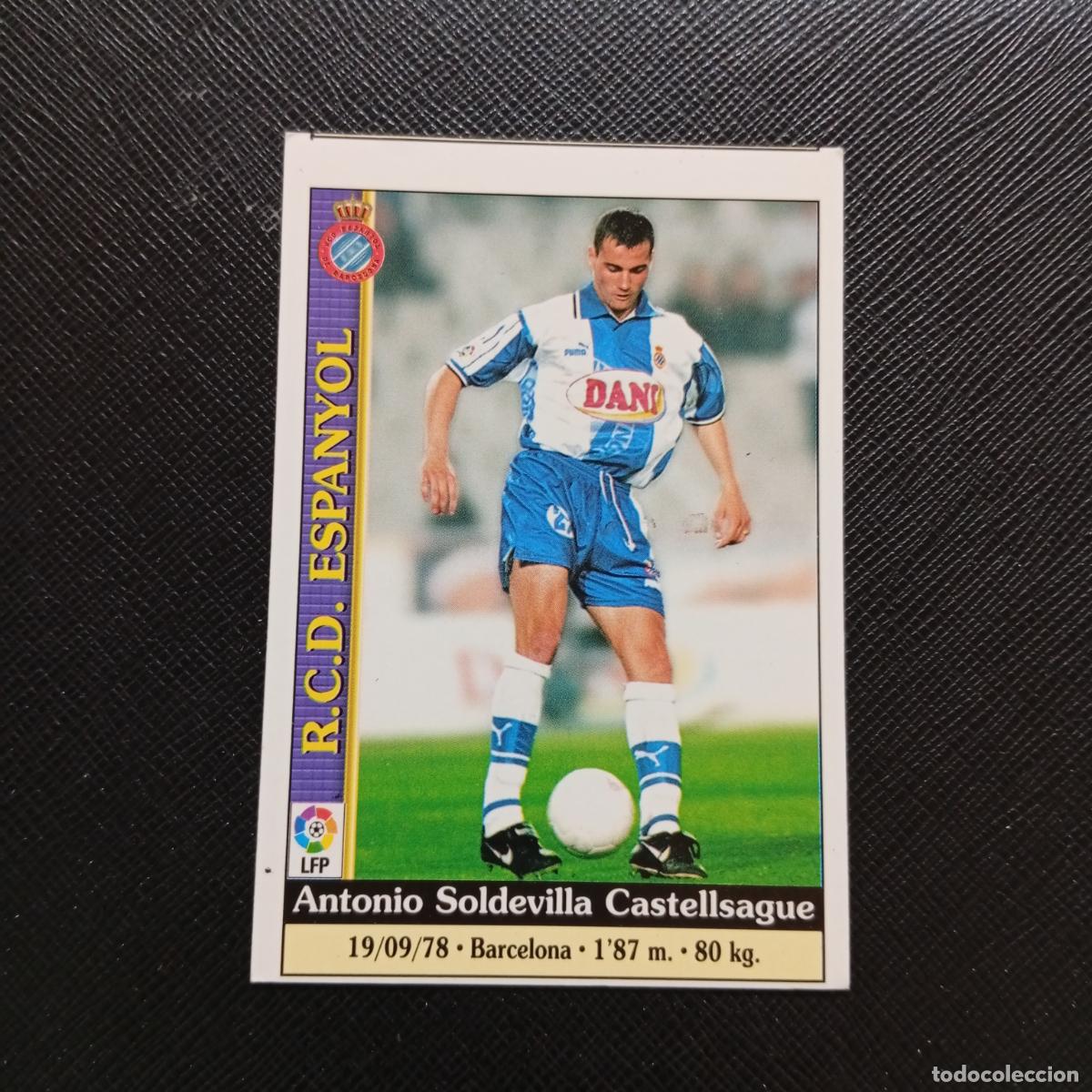 Cartes &agrave; collectionner de Football: 117 SOLDEVILLA ESPA&Ntilde;OL MUNDICROMO 1999 2000 CROMO LIGA 99 00 FUTBOL - A34 PG316