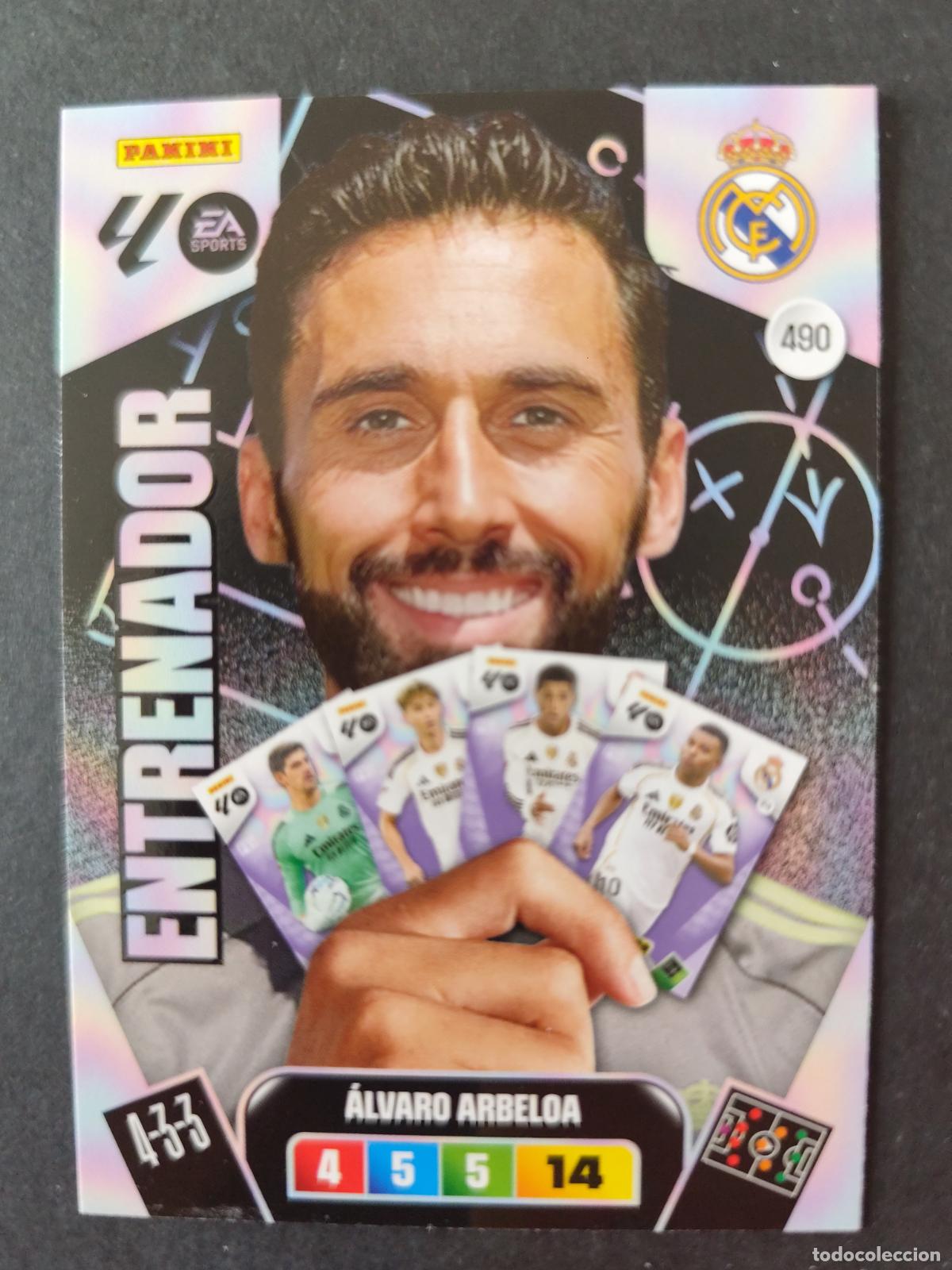 Cartes &agrave; collectionner de Football: 490 &Aacute;LVARO ARBELOA REAL MADRID ENTRENADOR ADRENALYN 2025 2026 25 26 PEDIDO M&Iacute;NIMO 2&euro;
