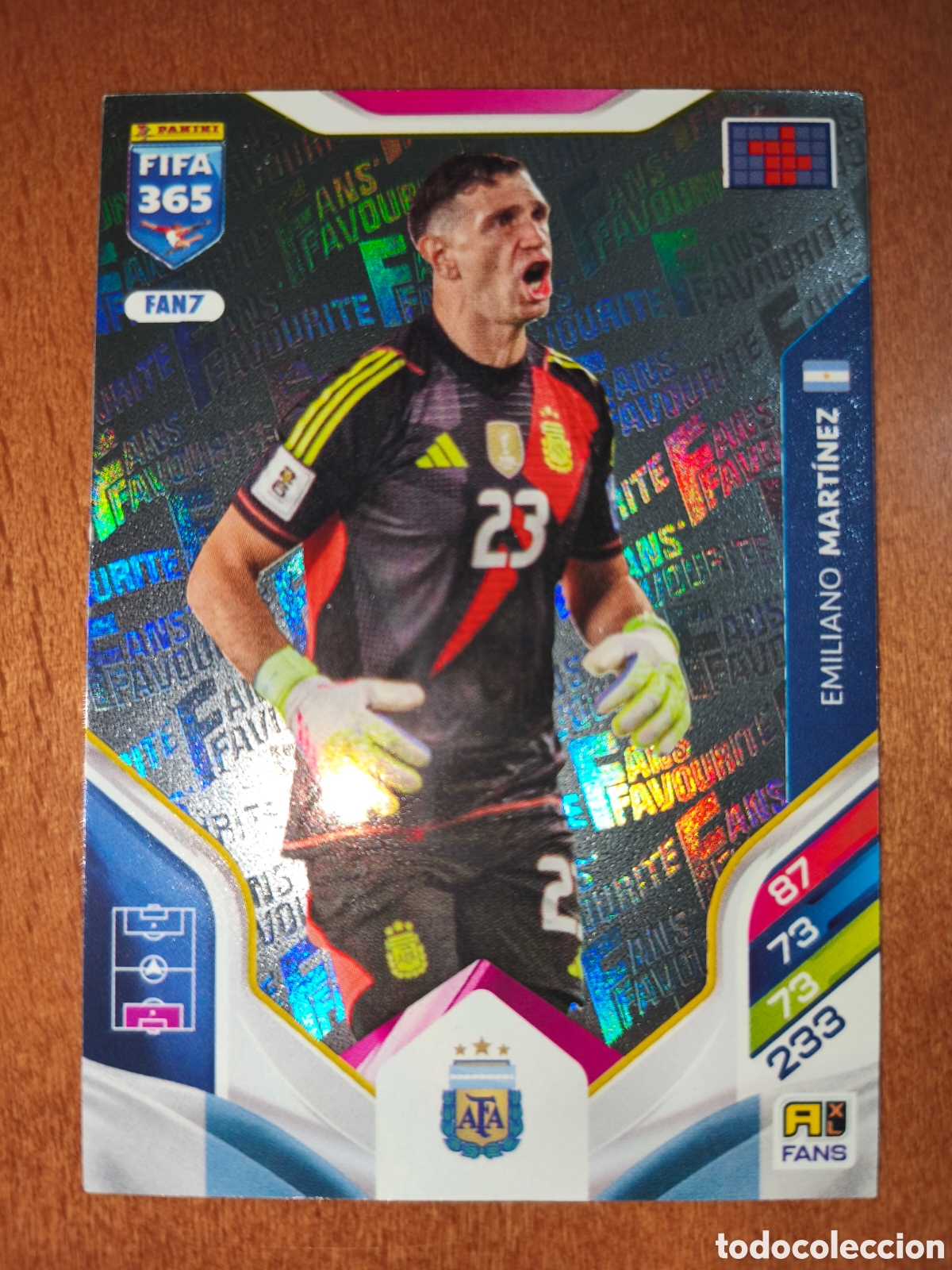 Cromos de F&uacute;tbol: Emiliano Mart&iacute;nez FAN7 Adrenalyn XL Fifa 365 2026 Argentina
