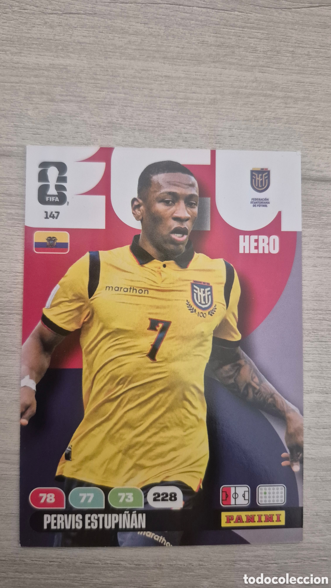 Cromos de F&uacute;tbol: N&deg;147 Ecuador Pervis Estupi&ntilde;an Adrenalyn FIFA World Cup 2026