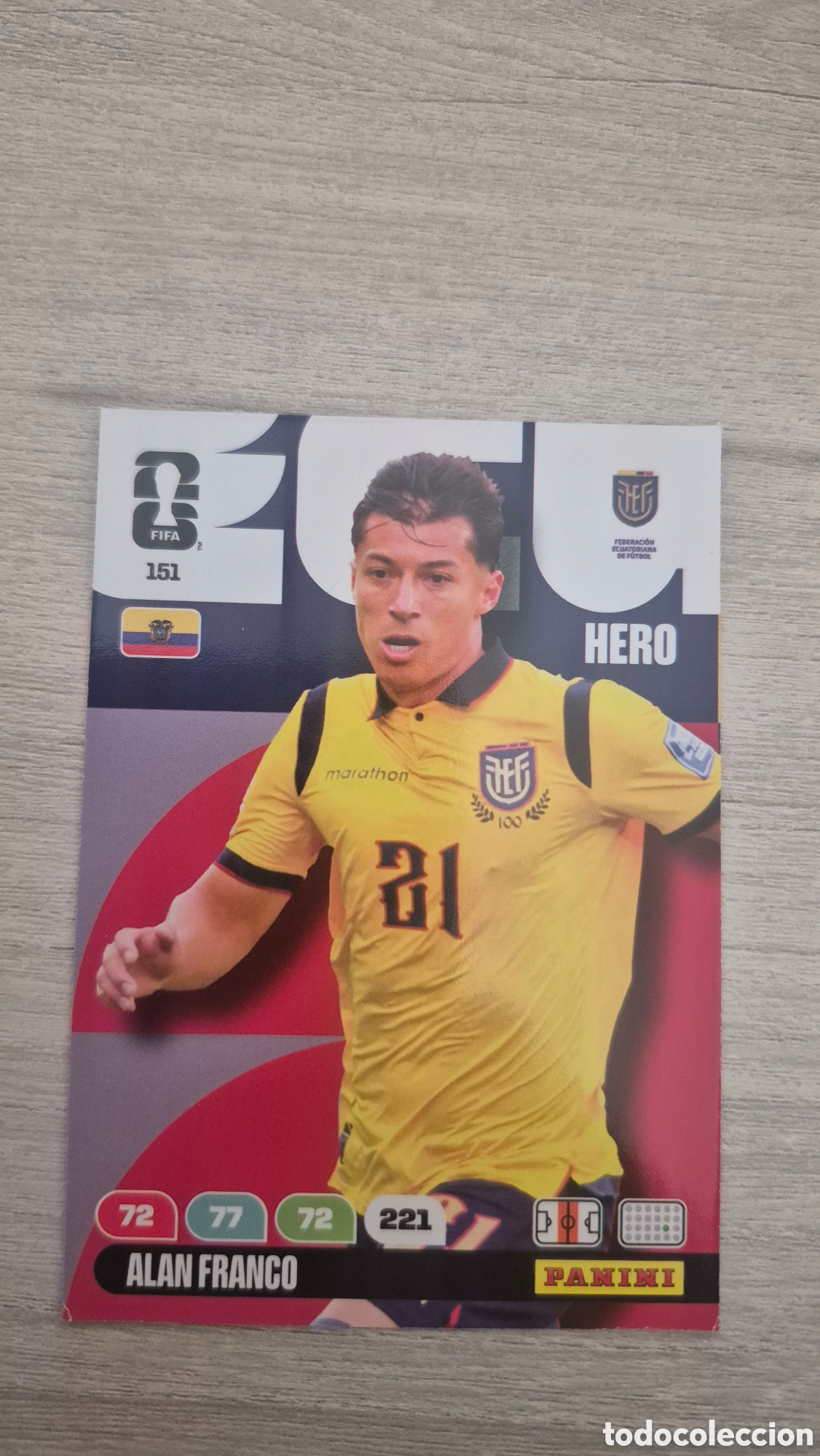 Cromos de F&uacute;tbol: N&deg;151 Ecuador Alan Franco Adrenalyn FIFA World Cup 2026