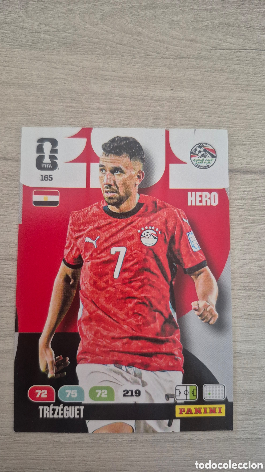 Cromos de F&uacute;tbol: N&deg;165 Egipto Tr&eacute;z&eacute;guet Adrenalyn FIFA World Cup 2026