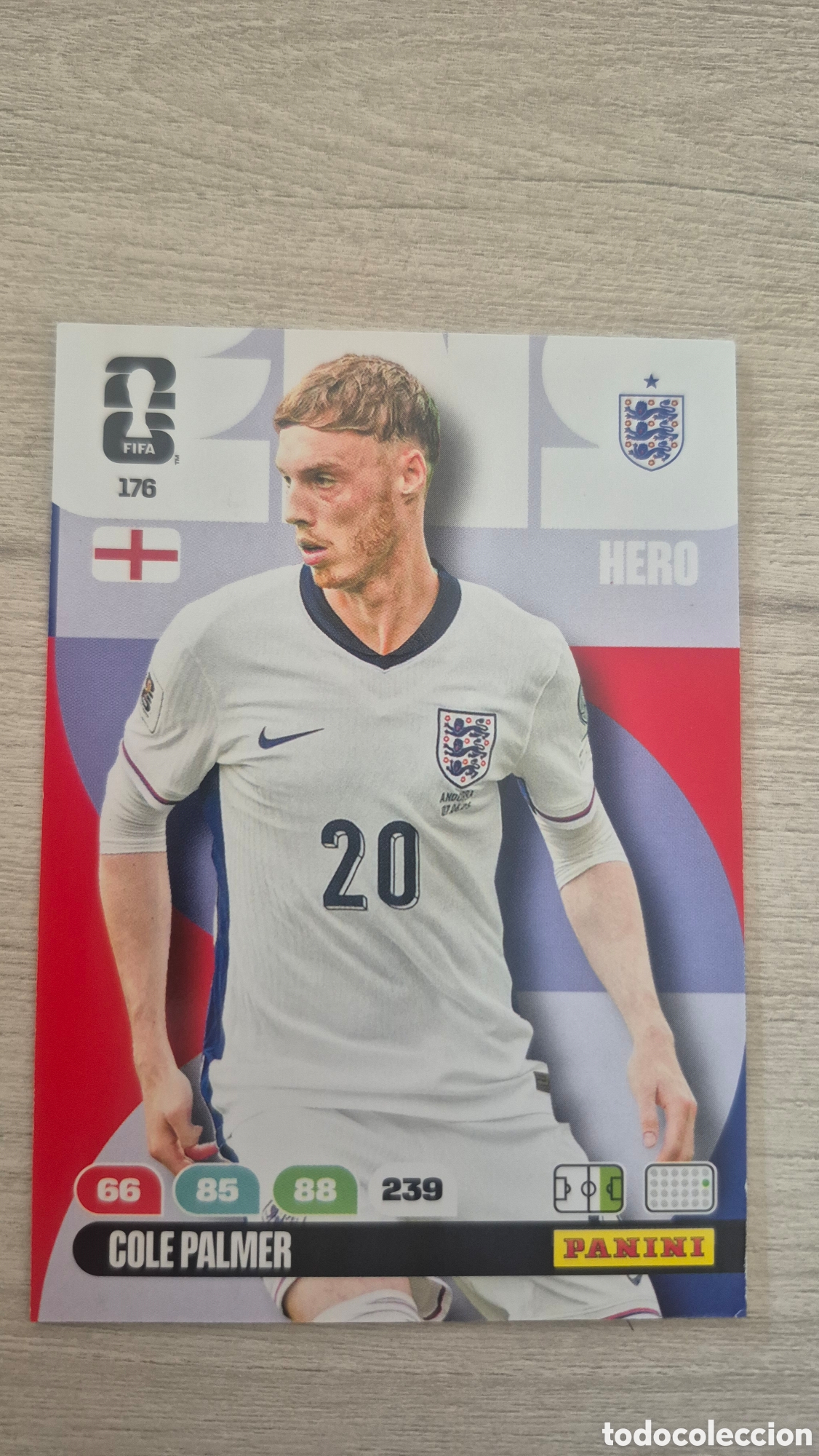 Cromos de Futebol: N&deg;176 Inglaterra Cole Palmer Adrenalyn FIFA World Cup 2026