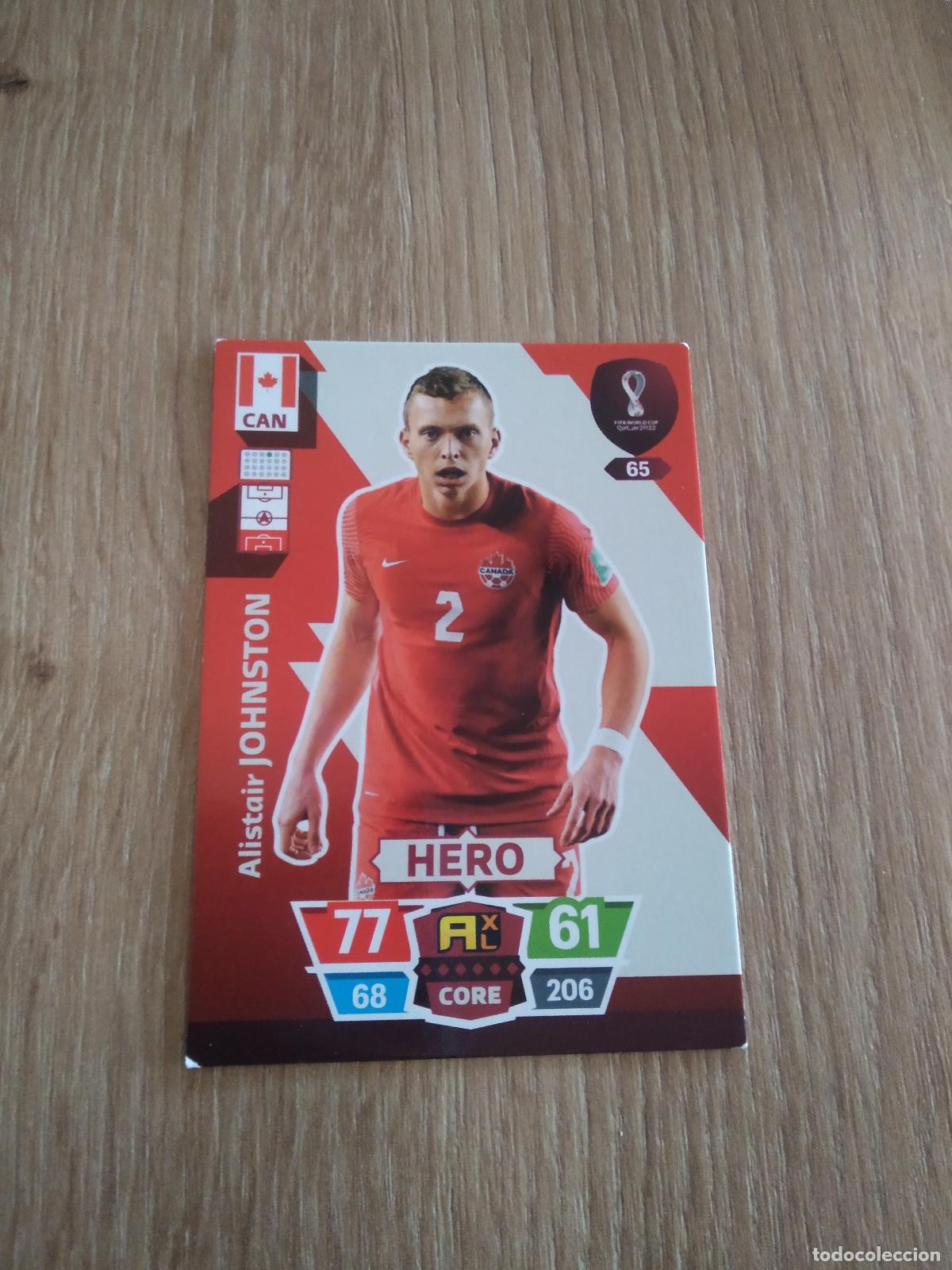 Football Stickers: 65 JOHNSTON CANADA CROMO FUTBOL PANINI MUNDIAL 2022 ADRENALYN WORLD CUP COPA MUNDO