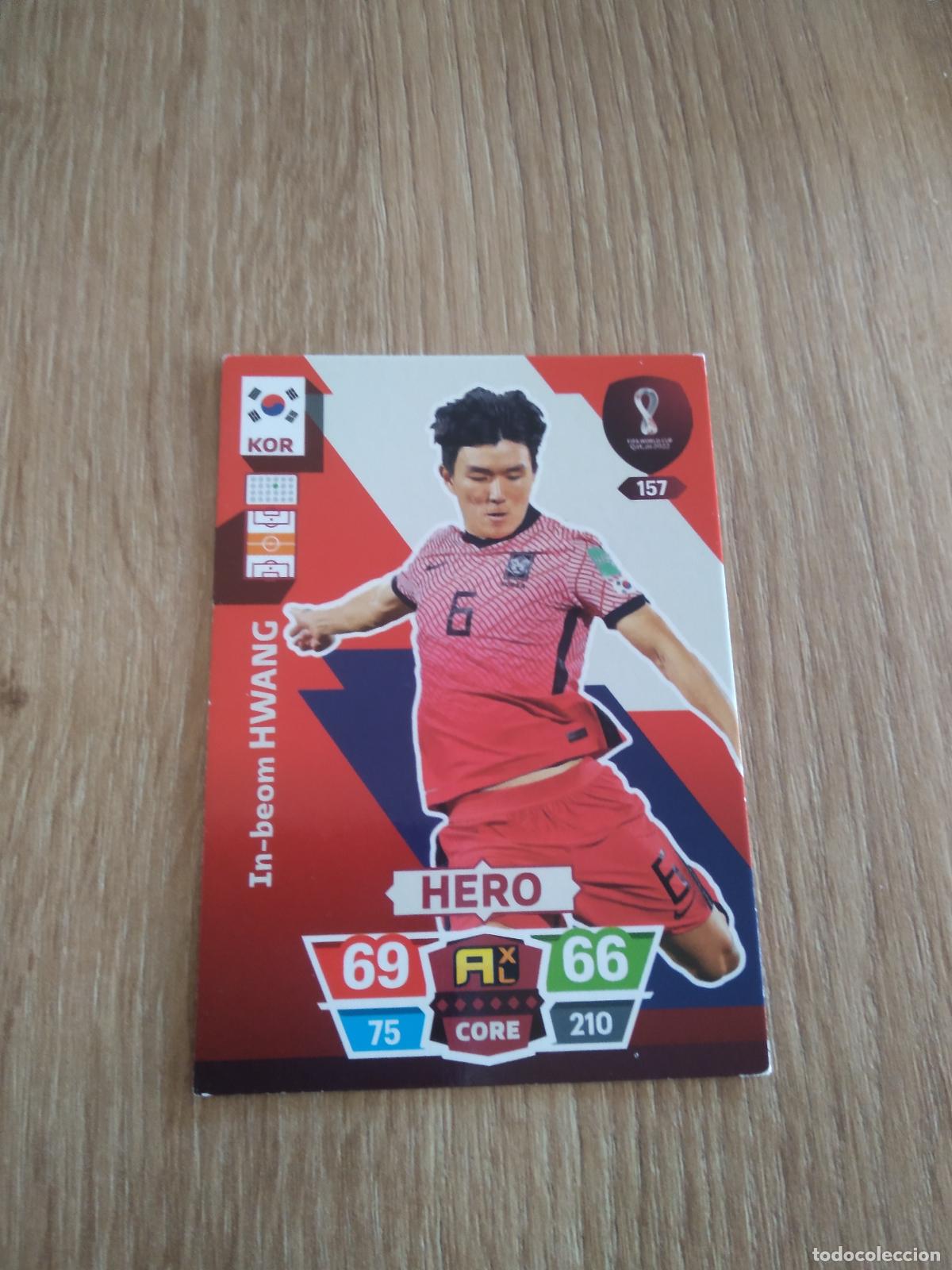 Football Stickers: 157 IN-BEOM HWANG KOREA CROMO FUTBOL PANINI MUNDIAL 2022 ADRENALYN WORLD CUP COPA MUNDO