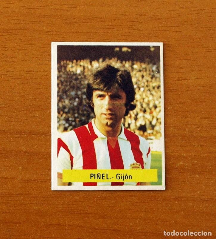 Cromos de F&uacute;tbol: Sporting de Gij&oacute;n - Pi&ntilde;el - Editorial Fini MU 1975-1976, 75-76 - Nunca Pegado