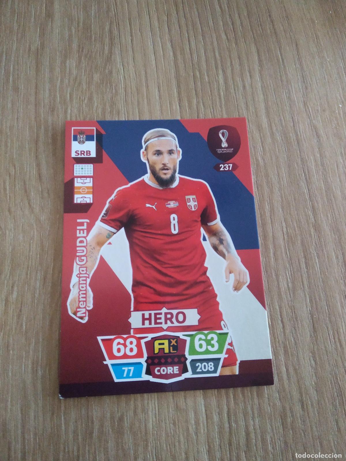 Cromos de F&uacute;tbol: 237 GUDELJ SERBIA CROMO FUTBOL PANINI MUNDIAL 2022 ADRENALYN WORLD CUP COPA MUNDO