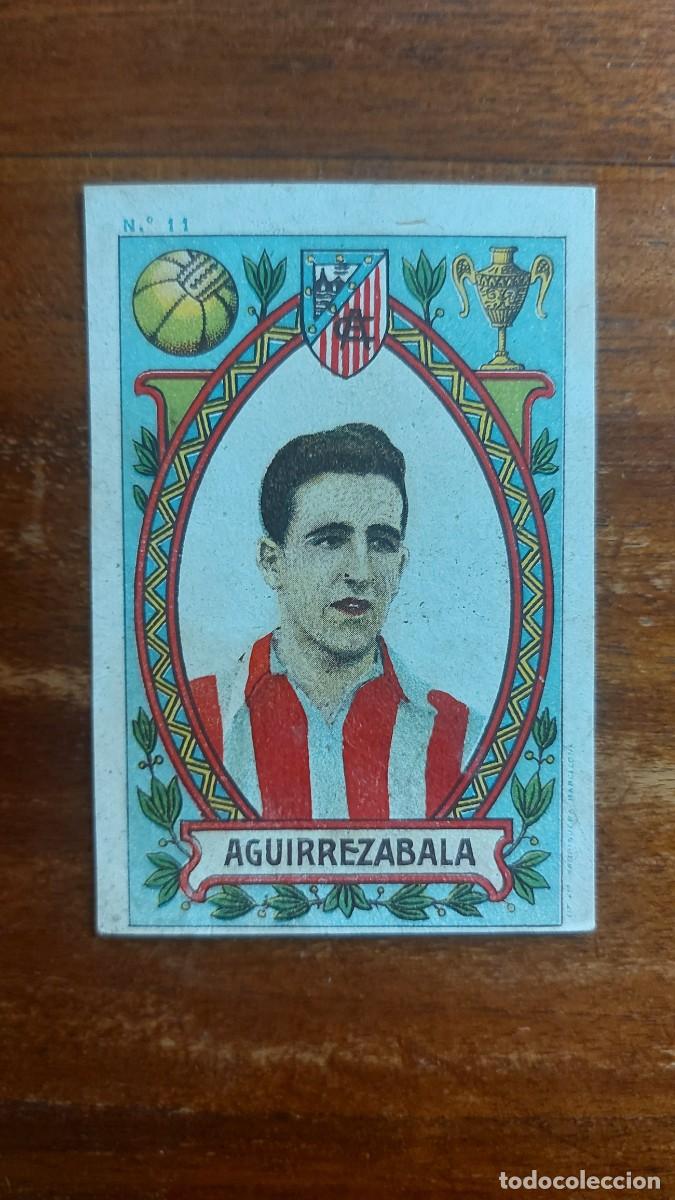 Fu&szlig;ball-Sticker: AGUIRREZABALA ( ATHLETIC CLUB DE BILBAO ) - Campeonato de Espa&ntilde;a 1922-23 n&uacute;m. 11 Chocolates JUNCOSA