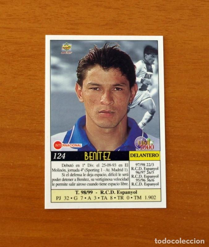 Cromos de F&uacute;tbol: R.C.D. Espanyol, Espa&ntilde;ol - N&ordm; 124, Ben&iacute;tez - Mundicromo Las Fichas de la Liga 1999-2000, 99-00