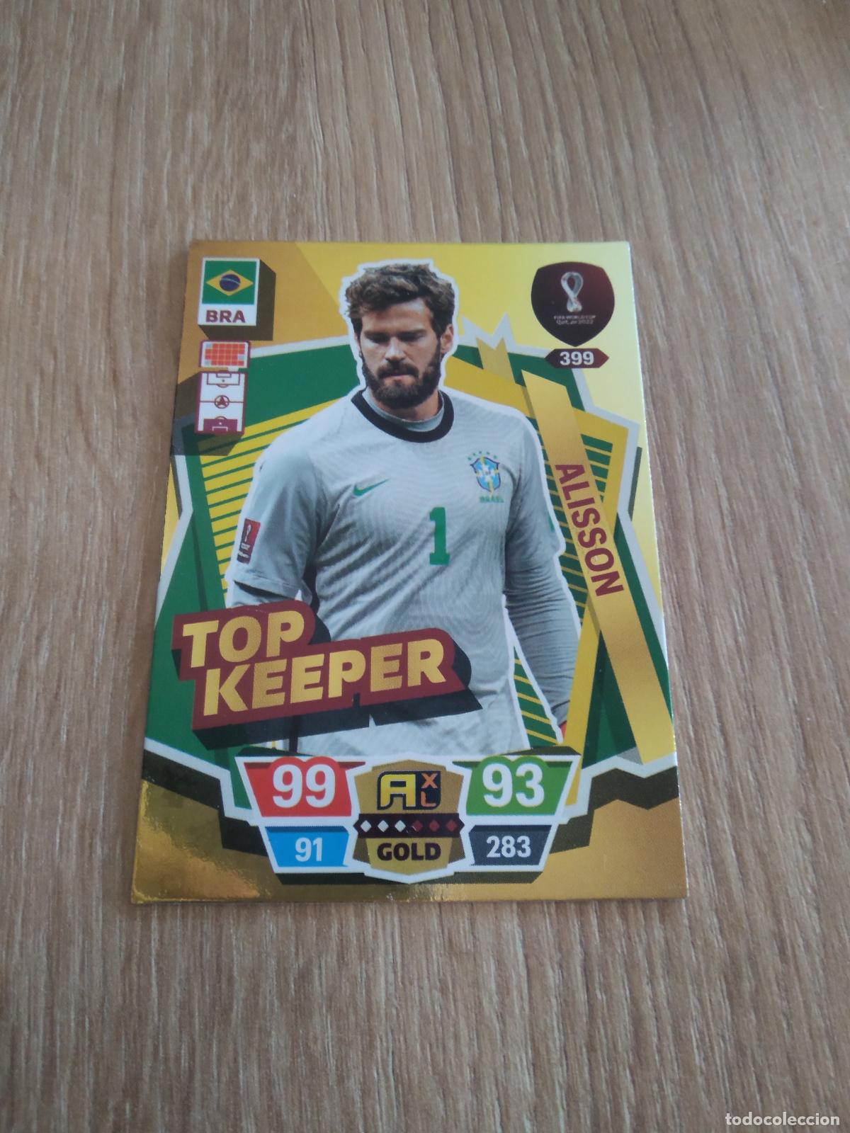 Cromos de F&uacute;tbol: 399 ALISSON BECKER BRASIL CROMO FUTBOL PANINI MUNDIAL 2022 ADRENALYN WORLD CUP COPA MUNDO