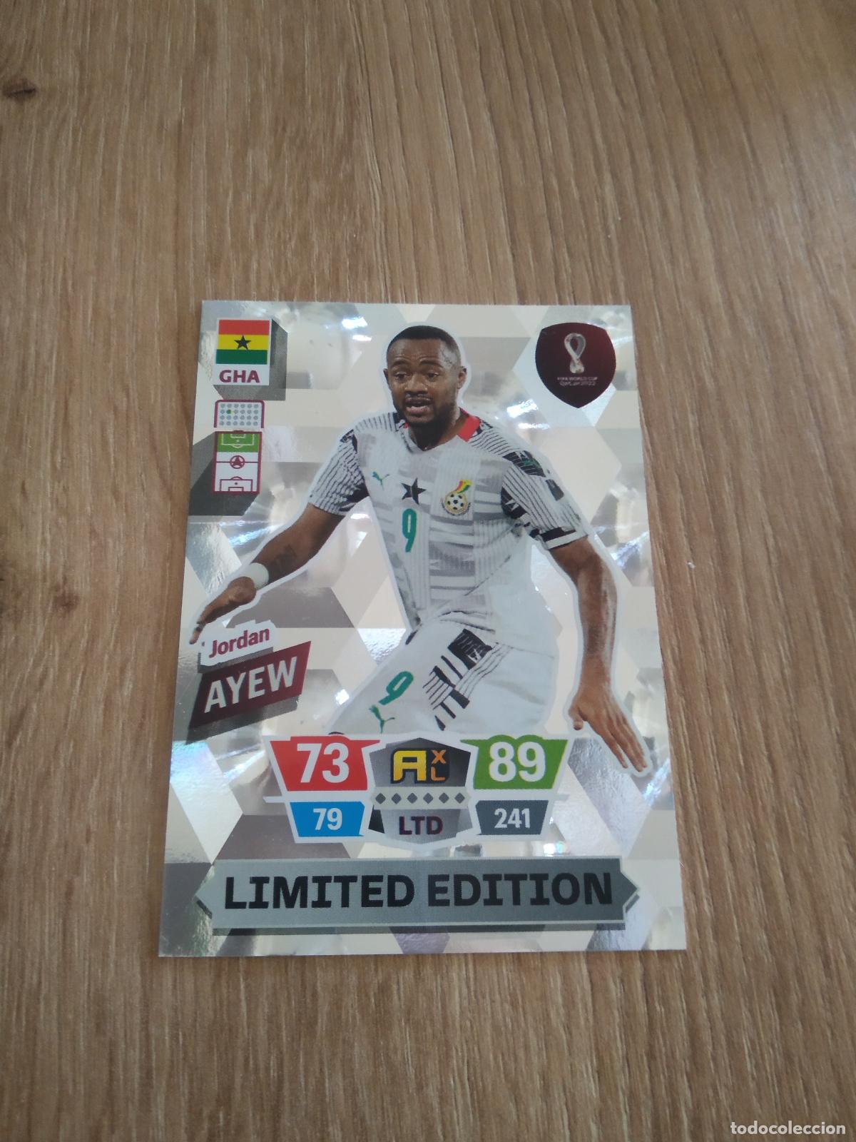 Fu&szlig;ball-Sticker: JORDAN AYEW GHANA EDICION LIMITADA CROMO FUTBOL PANINI MUNDIAL 2022 ADRENALYN WORLD CUP