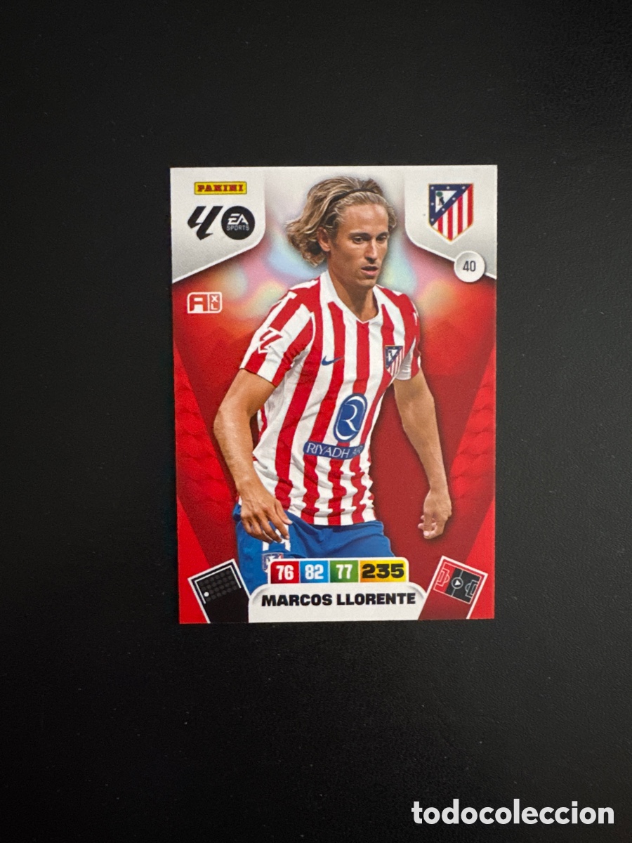 Fu&szlig;ball-Sticker: MARCOS LLORENTE ATL&Eacute;TICO DE MADRID NUMERO 40 ADRENALYN 2025 2026