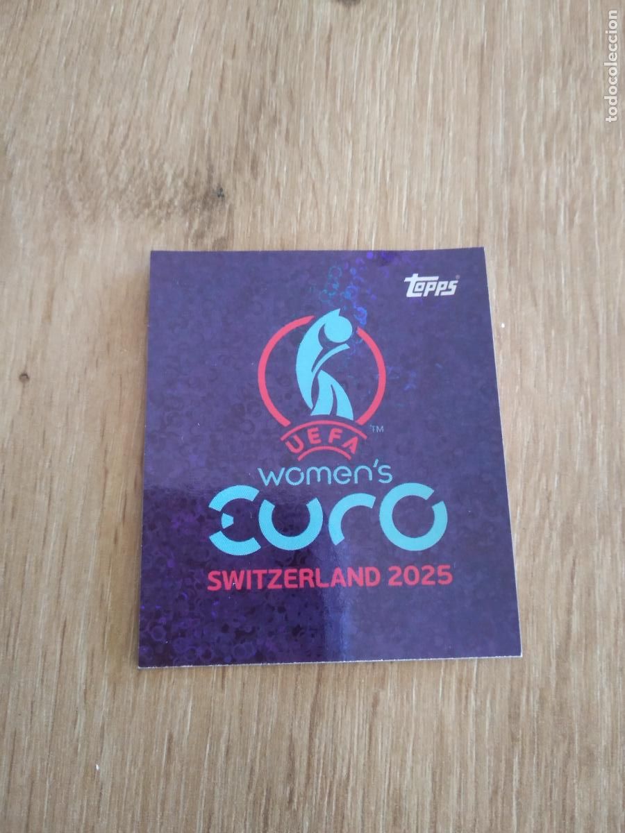 Cromos de F&uacute;tbol: 2 LOGO CROMO TOPPS EURO FEMENINA 2025 EUROCOPA FUTBOL FEMENINO UEFA WOMEN'S EURO