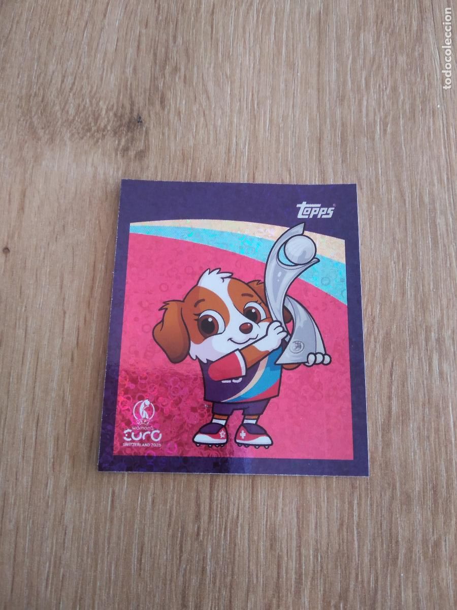 Cromos de F&uacute;tbol: 4 MASCOTA CROMO TOPPS EURO FEMENINA 2025 EUROCOPA FUTBOL FEMENINO UEFA WOMEN'S EURO