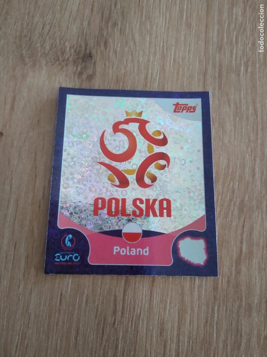Fu&szlig;ball-Sticker: 17 POLONIA ESCUDO CROMO TOPPS EURO FEMENINA 2025 EUROCOPA FUTBOL FEMENINO UEFA WOMEN'S EURO