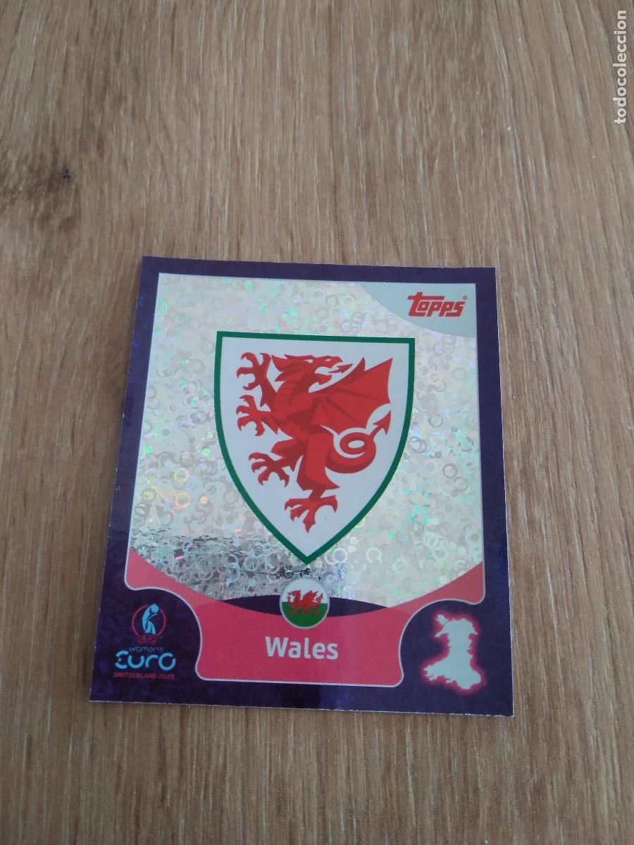 Fu&szlig;ball-Sticker: 20 WALES GALES ESCUDO CROMO TOPPS EURO FEMENINA 2025 EUROCOPA FUTBOL FEMENINO UEFA WOMEN'S EURO