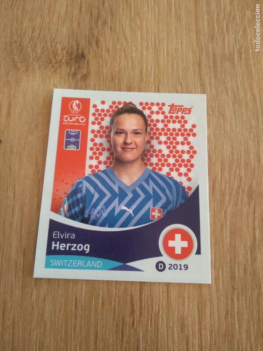 Cromos de Futebol: 31 ELVIRA HERZOG SUIZA CROMO TOPPS EURO FEMENINA 2025 EUROCOPA FUTBOL FEMENINO UEFA WOMEN'S EURO