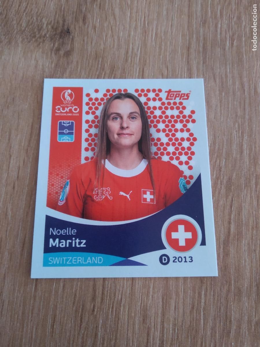 Cromos de Futebol: 32 NOELLE MARITZ SUIZA CROMO TOPPS EURO FEMENINA 2025 EUROCOPA FUTBOL FEMENINO UEFA WOMEN'S EURO