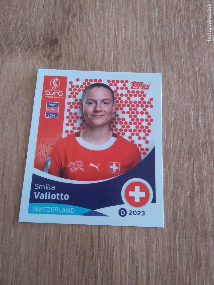 Cromos de F&uacute;tbol: 38 SMILLA VALLOTTO SUIZA CROMO TOPPS EURO FEMENINA 2025 EUROCOPA FUTBOL FEMENINO UEFA WOMEN'S EURO