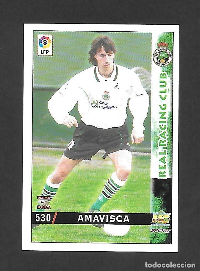 Cromos de Futebol: 530 AMAVISCA (RACING DE SANTANDER) ULTIMA HORA , MUNDICROMO LAS FICHAS DE LA LIGA 1998 1999