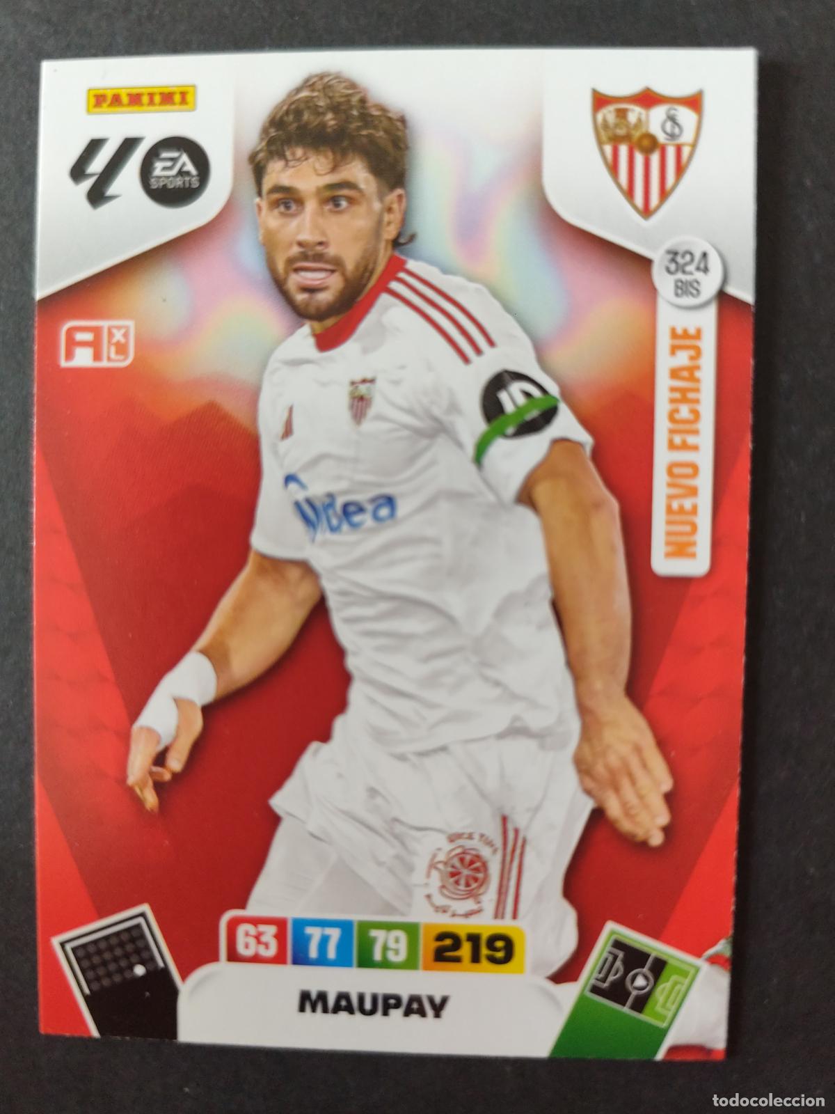 Cromos de F&uacute;tbol: 324 BIS MAUPAY SEVILLA NUEVO FICHAJE ACTUALIZACI&Oacute;N ADRENALYN 2025 2026 25 26 PEDIDO M&Iacute;NIMO 2&euro;
