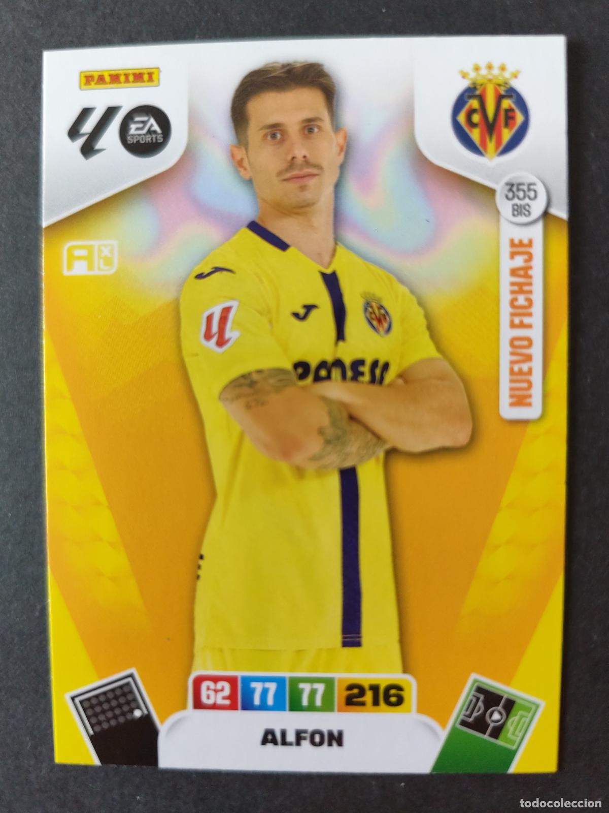 Cromos de F&uacute;tbol: 355 BIS ALFON VILLARREAL NUEVO FICHAJE ACTUALIZACI&Oacute;N ADRENALYN 2025 2026 25 26 PEDIDO M&Iacute;NIMO 2&euro;