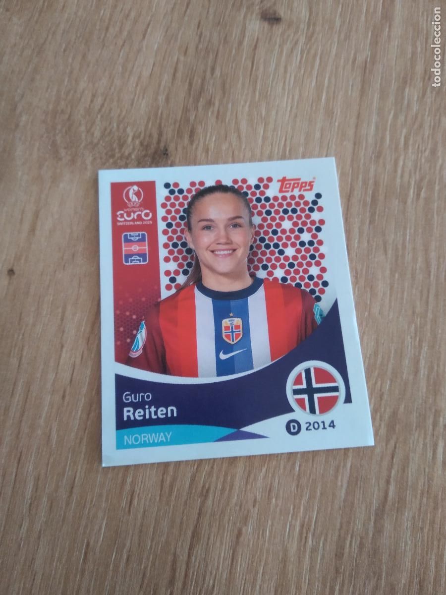 Cromos de F&uacute;tbol: 56 GURO REITEN NORUEGA CROMO TOPPS EURO FEMENINA 2025 EUROCOPA FUTBOL FEMENINO UEFA WOMEN'S EURO