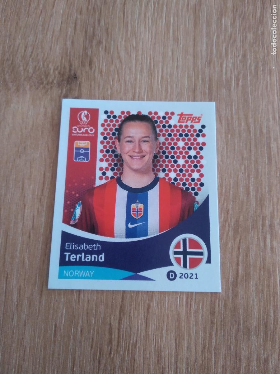 Cartes &agrave; collectionner de Football: 59 TERLAND NORUEGA CROMO TOPPS EURO FEMENINA 2025 EUROCOPA FUTBOL FEMENINO UEFA WOMEN'S EURO