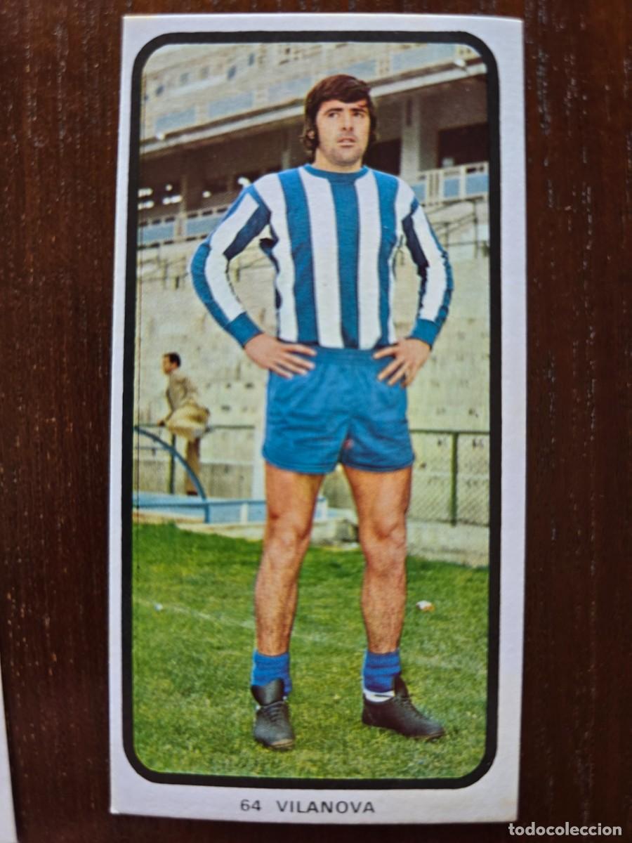 Figurine di Calcio: Liga Futbol 1973-74 Cromo 64.Vilanova Malaga.Ruiz Romero.nuevo de sobre y sin pegar