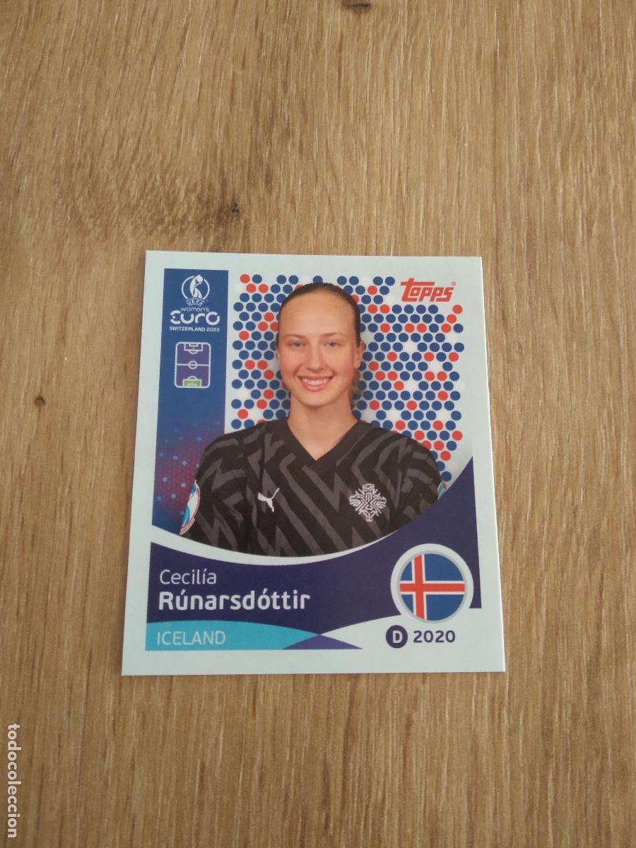 Football Stickers: 63 RUNARSDOTTIR ISLANDIA CROMO TOPPS EURO FEMENINA 2025 EUROCOPA FUTBOL FEMENINO UEFA WOMEN'S EURO