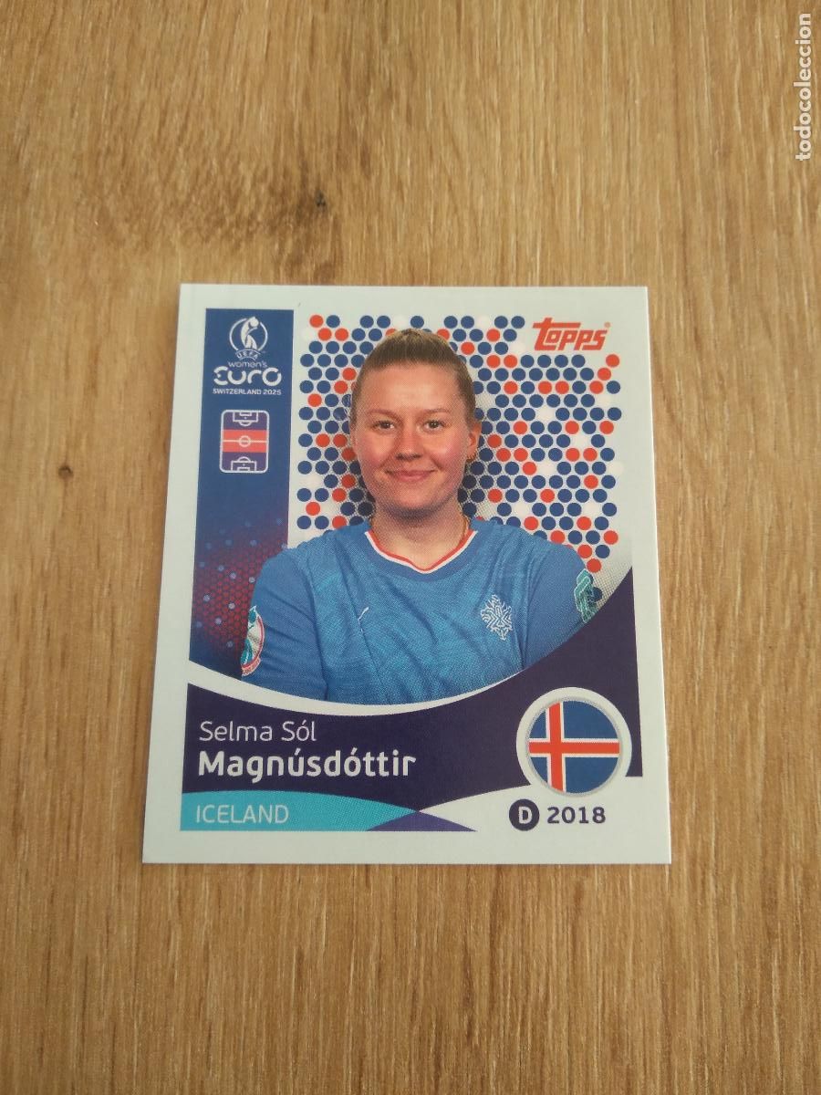 Fu&szlig;ball-Sticker: 69 MAGNUSDOTTIR ISLANDIA CROMO TOPPS EURO FEMENINA 2025 EUROCOPA FUTBOL FEMENINO UEFA WOMEN'S EURO
