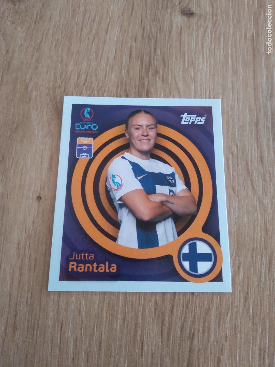 Fu&szlig;ball-Sticker: 77 JUTTA RANTALA FINLANDIA CROMO TOPPS EURO FEMENINA 2025 EUROCOPA FUTBOL FEMENINO UEFA WOMEN'S