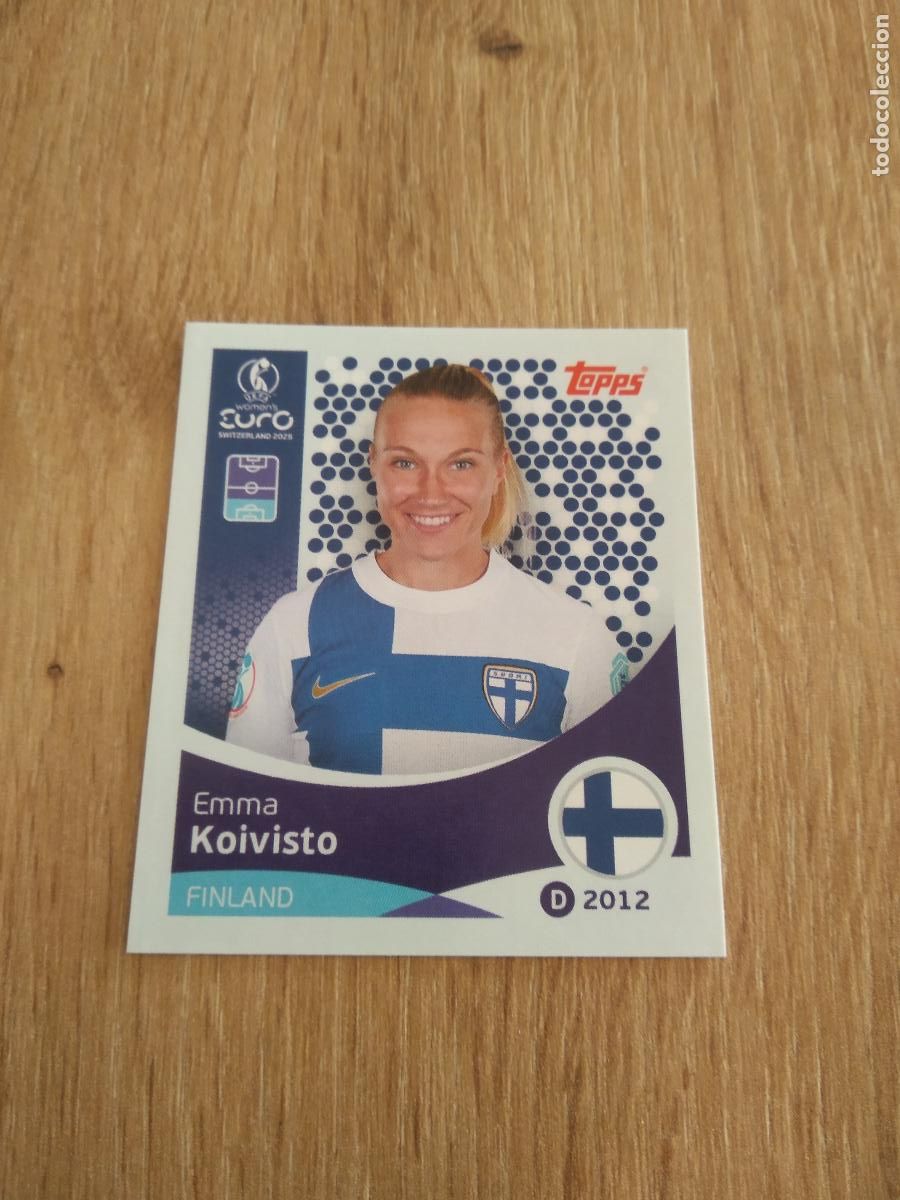 Fu&szlig;ball-Sticker: 79 EMMA KOIVISTO FINLANDIA CROMO TOPPS EURO FEMENINA 2025 EUROCOPA FUTBOL FEMENINO UEFA WOMEN'S