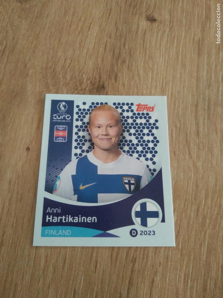 Cromos de F&uacute;tbol: 89 HARTIKAINEN FINLANDIA CROMO TOPPS EURO FEMENINA 2025 EUROCOPA FUTBOL FEMENINO UEFA WOMEN'S