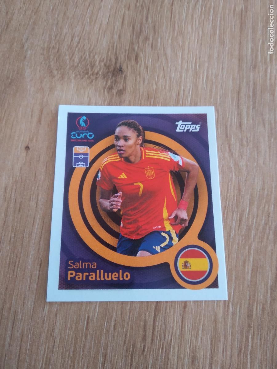 Cromos de F&uacute;tbol: 93 SALMA PARALLUELO ESPA&Ntilde;A CROMO TOPPS EURO FEMENINA 2025 EUROCOPA FUTBOL FEMENINO UEFA WOMEN'S