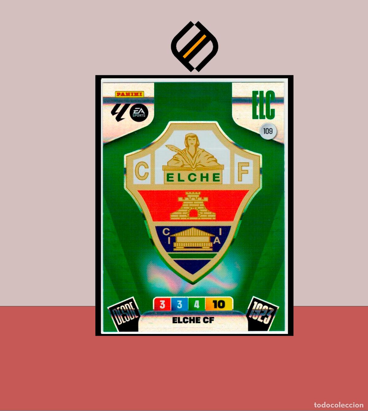 Cartes &agrave; collectionner de Football: ADRENALYN XL 2025 2026 PANINI N&ordm; 109 ESCUDO ELCHE CARD ALBUM COLECCI&Oacute;N LIGA PANINI