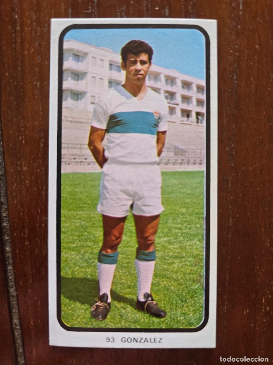 Figurine di Calcio: Liga Futbol 1973-74 Cromo 93.Gonzalez Elche.Ruiz Romero.nuevo de sobre y sin pegar