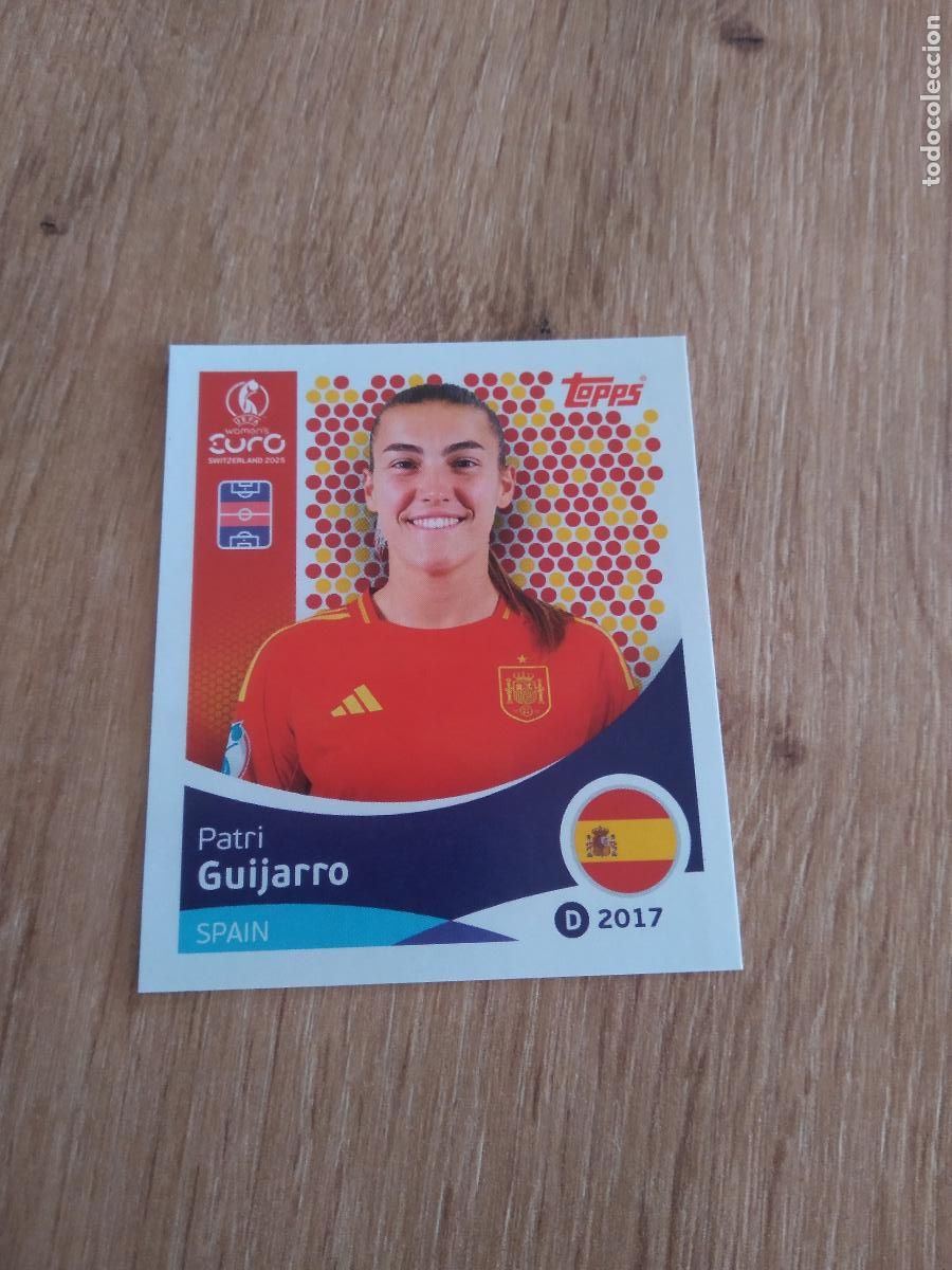 Cromos de Futebol: 103 PATRI GUIJARRO ESPA&Ntilde;A CROMO TOPPS EURO FEMENINA 2025 EUROCOPA FUTBOL FEMENINO UEFA WOMEN'S