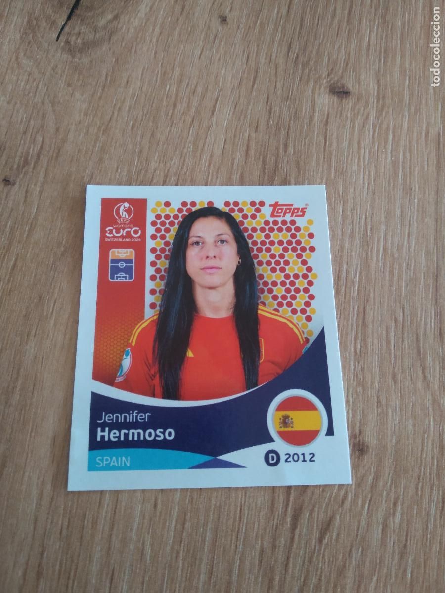 Cromos de F&uacute;tbol: 105 JENNIFER HERMOSO ESPA&Ntilde;A CROMO TOPPS EURO FEMENINA 2025 EUROCOPA FUTBOL FEMENINO UEFA WOMEN'S